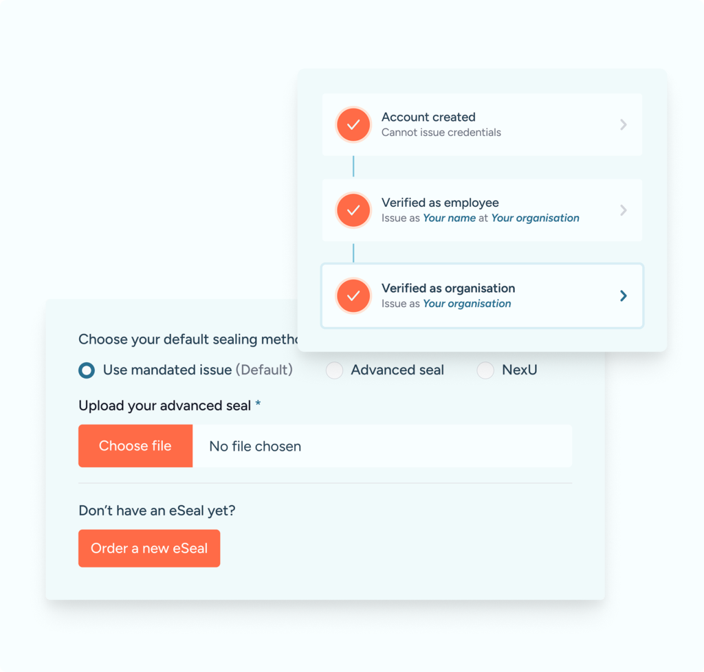 Organisational verification flow